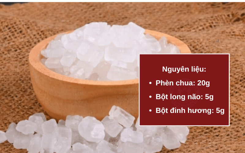 Trị hôi nách với bột phèn chua