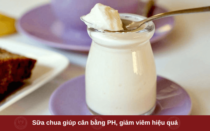 Trị nhiệt miệng hiệu quả với Sữa chua