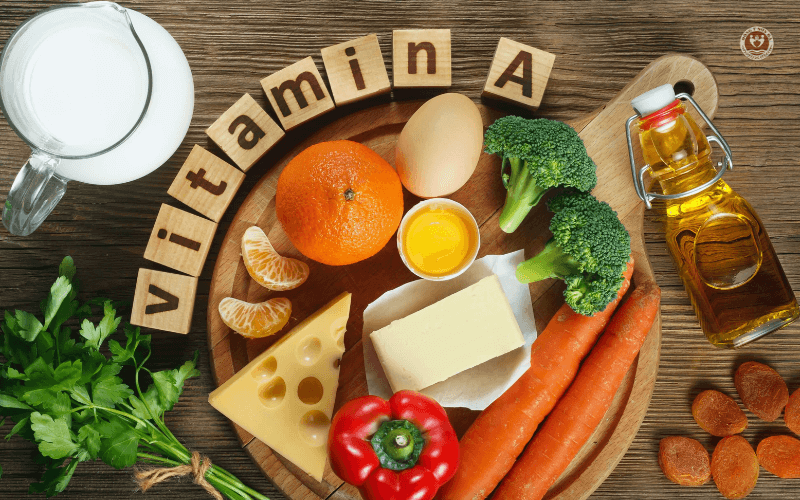 bổ sung vitamin A qua chế độ ăn